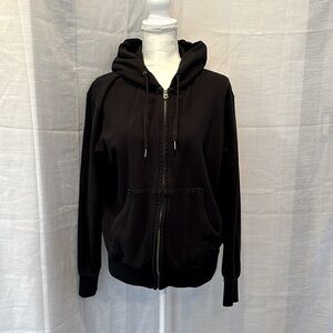 Uniqlo Unisex Full Zip Hoodie Size Small Color Black